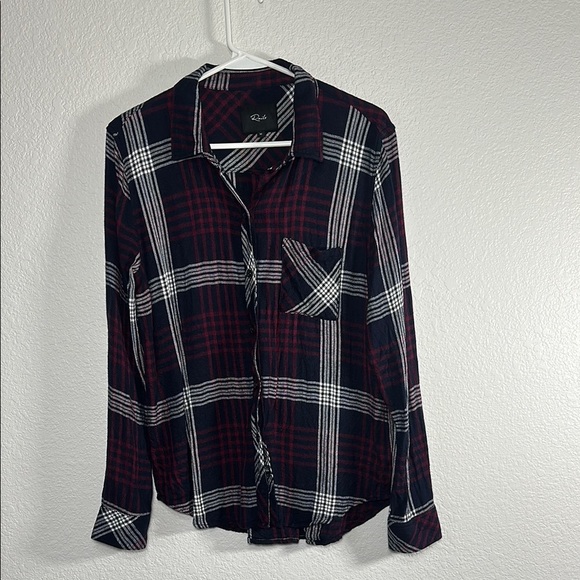 Rails Plaid Button-Up Shirt Medium - Picture 1 of 5